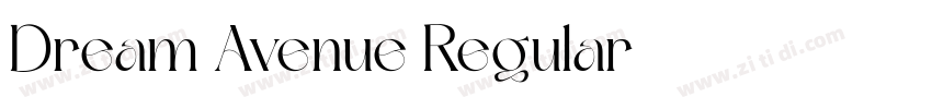 Dream Avenue Regular字体转换